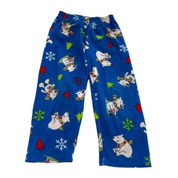 Christmas Fleece Snowman Pajama Set Children's Place size‎ 5/6 - Picture 4 of 5